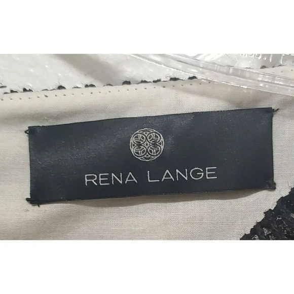 Rena Lang Black Mesh Crochet Design with Ivory - Picture 9 of 12